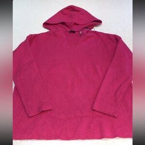 Tahari Pink Hooded Sweater